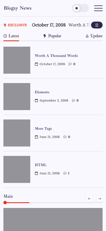 Мобильный вид — Blogsy News