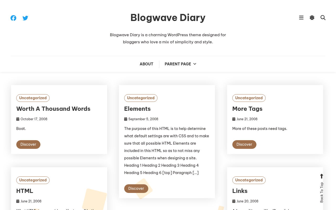 Десктоп — Blogwave Diary