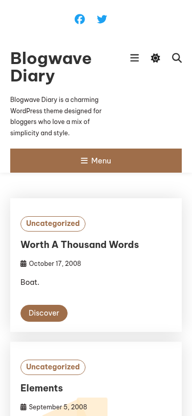 Мобильный вид — Blogwave Diary