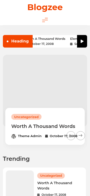 Мобильный вид — Blogzee