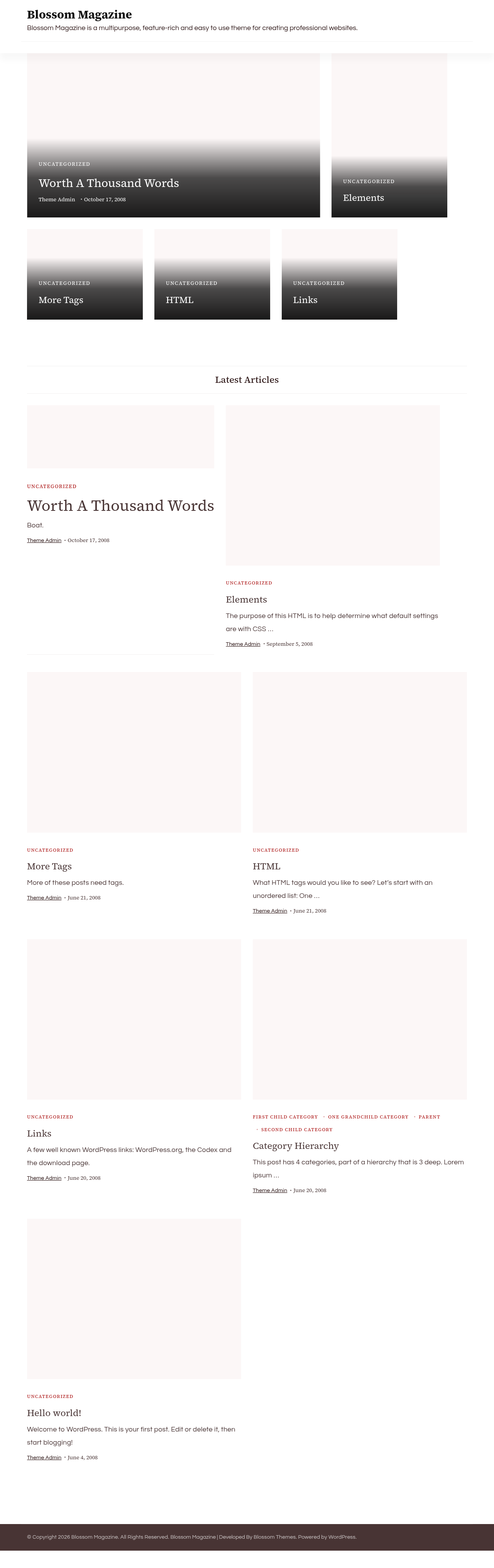 Десктоп (ниже) — Blossom Magazine