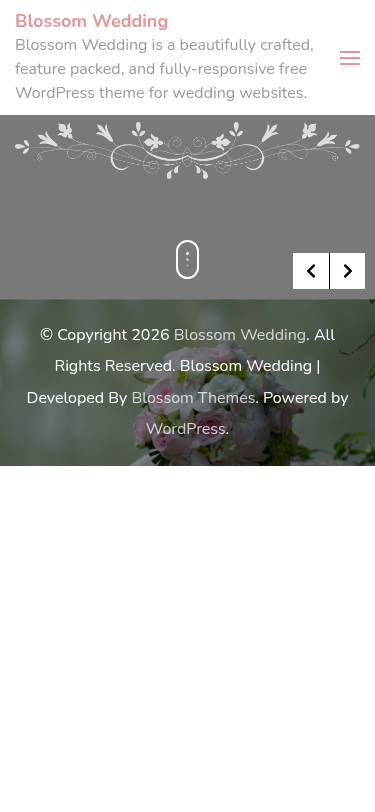 Мобильный вид — Blossom Wedding