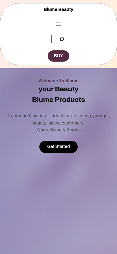 Мобильный вид — Blume Beauty