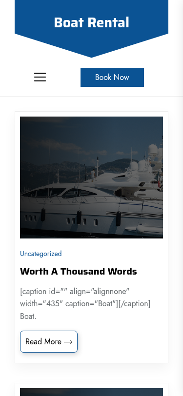 Мобильный вид — Boat Rental