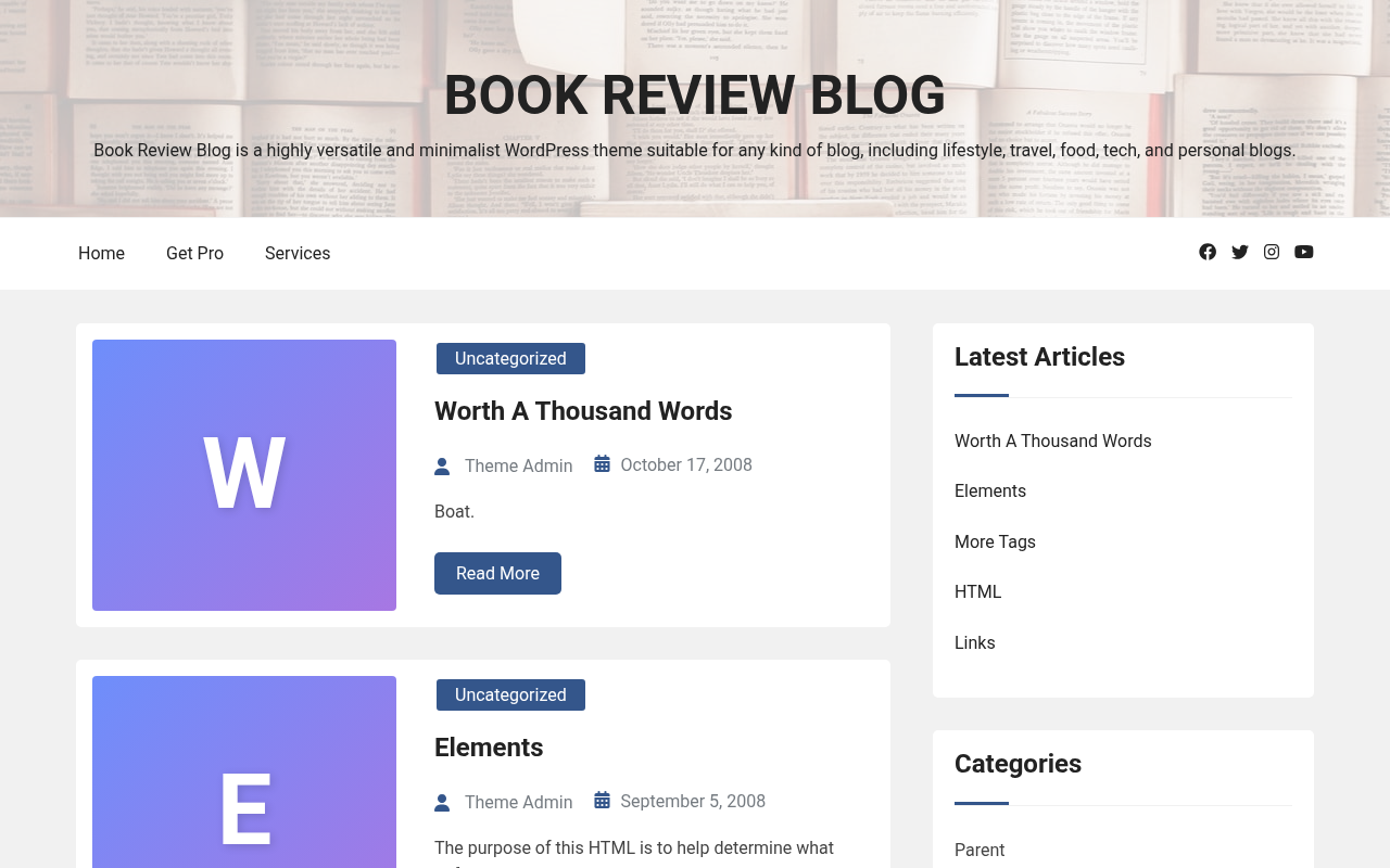 Десктоп — Book Review Blog