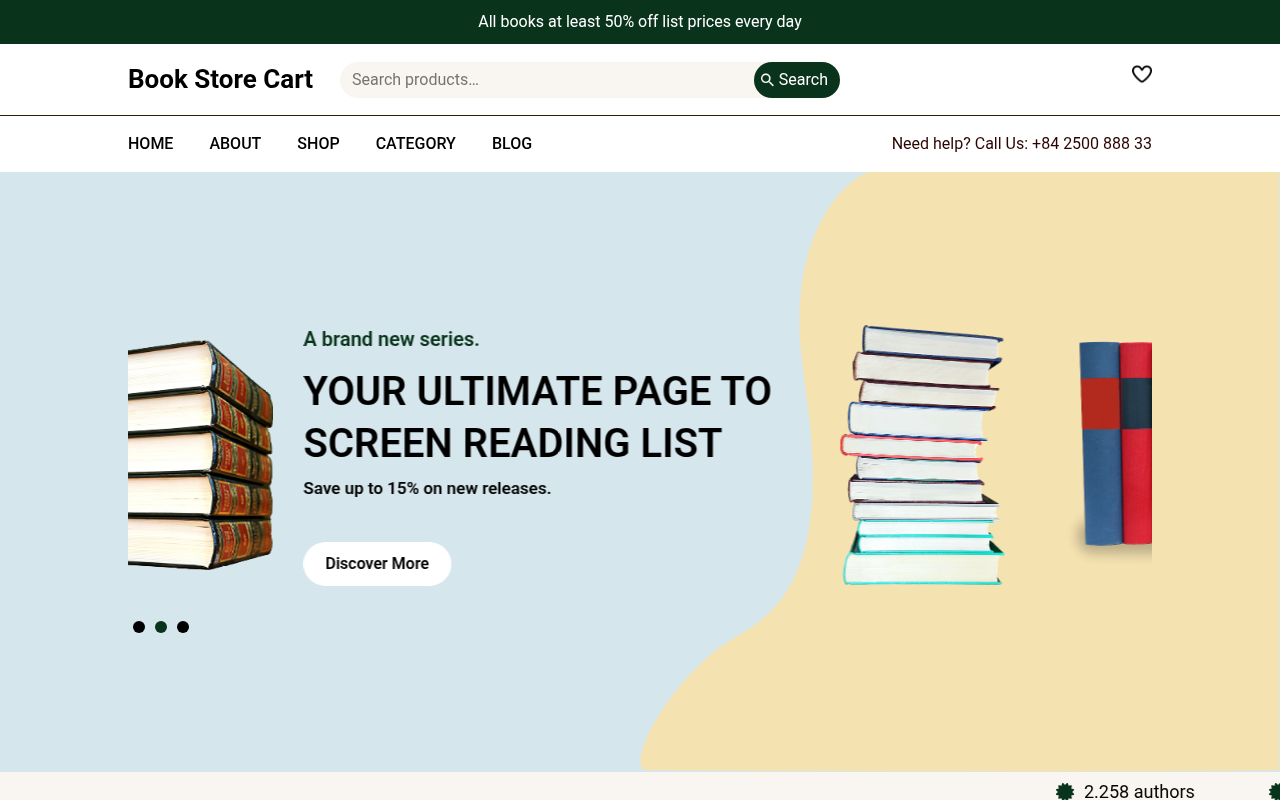 Десктоп — Book Store Cart
