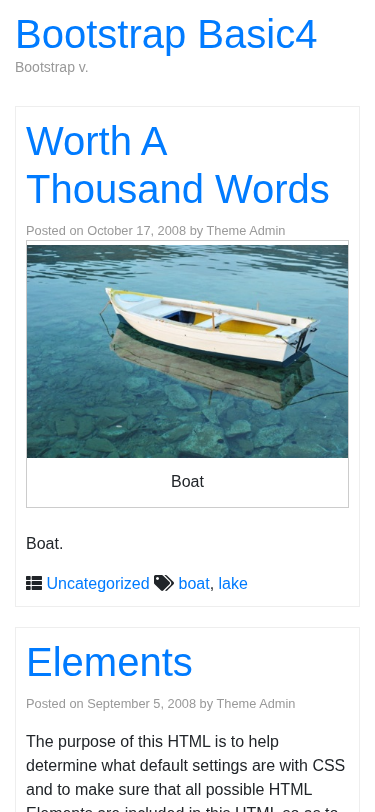 Мобильный вид — Bootstrap Basic4