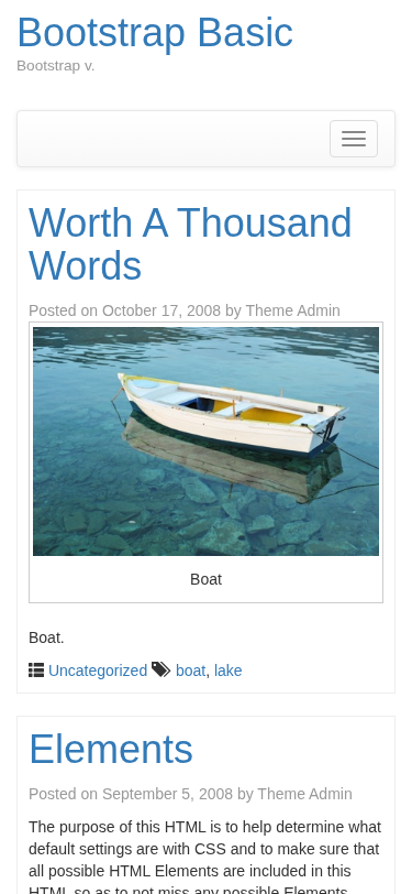 Мобильный вид — Bootstrap Basic