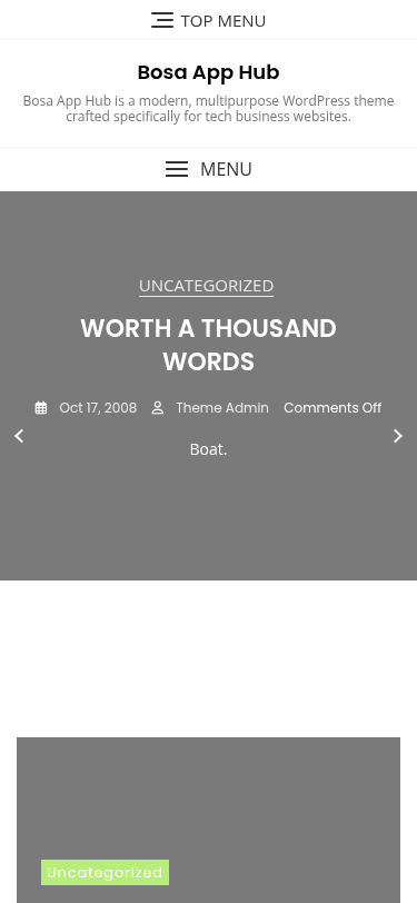 Мобильный вид — Bosa App Hub