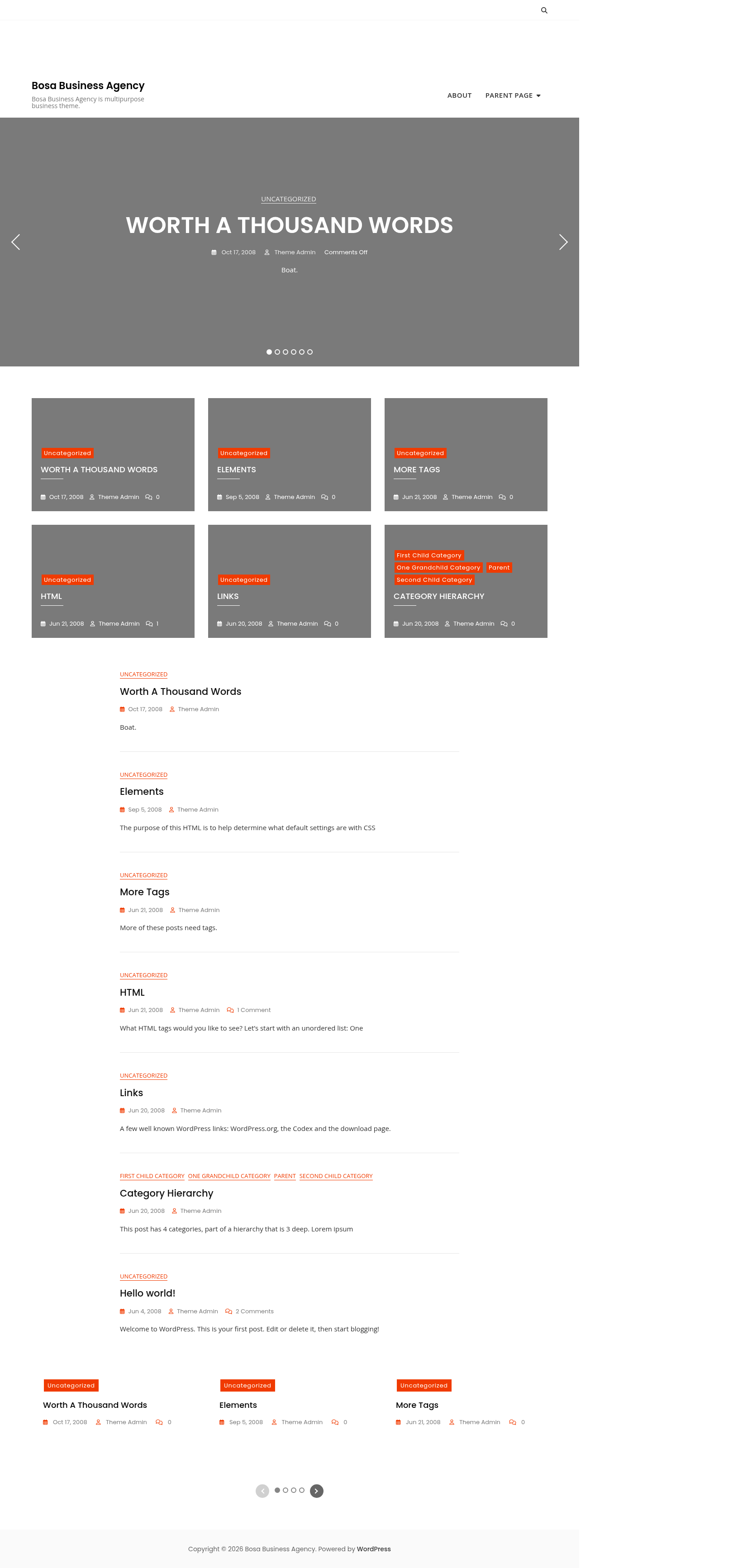 Десктоп (ниже) — Bosa Business Agency