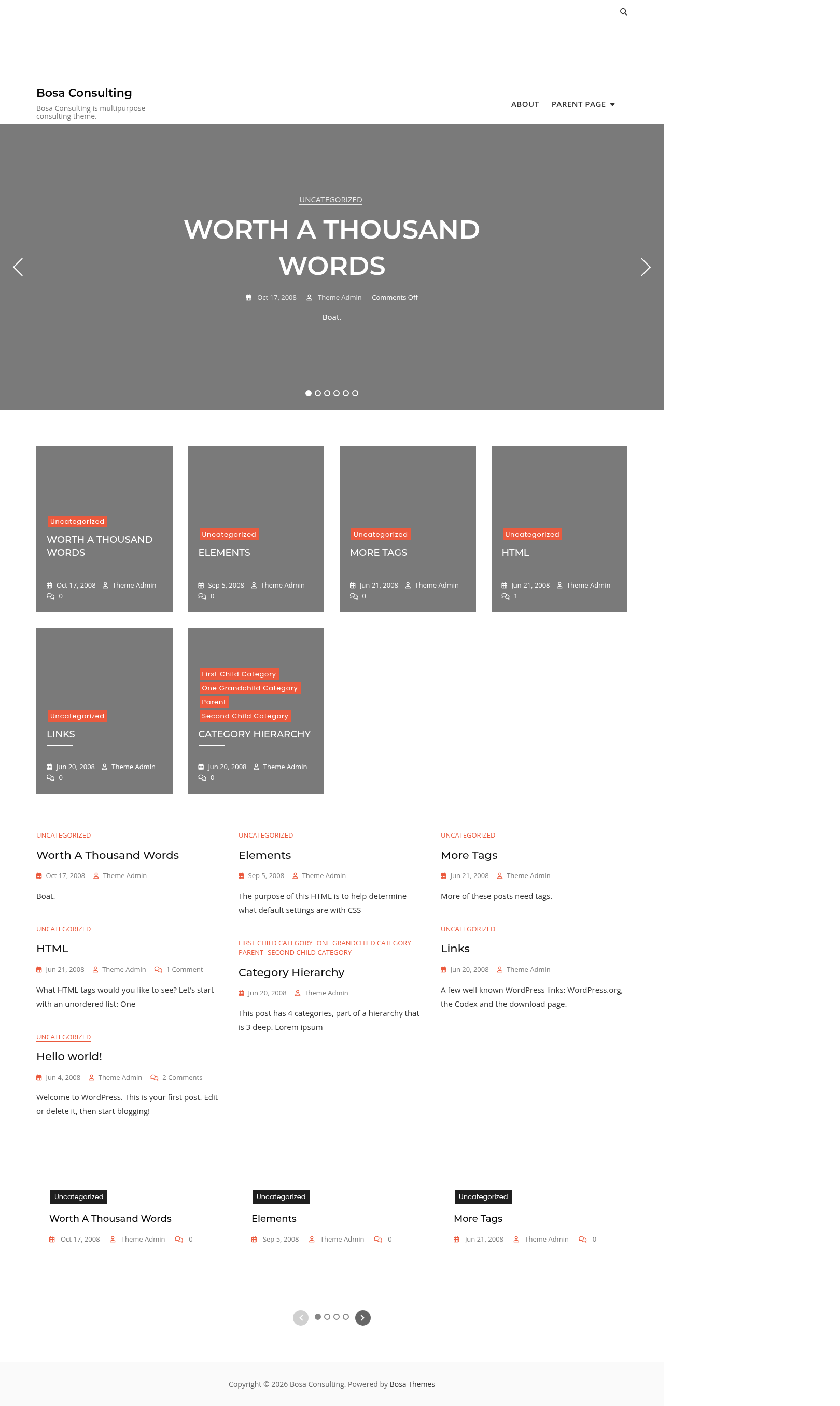 Десктоп (ниже) — Bosa Consulting