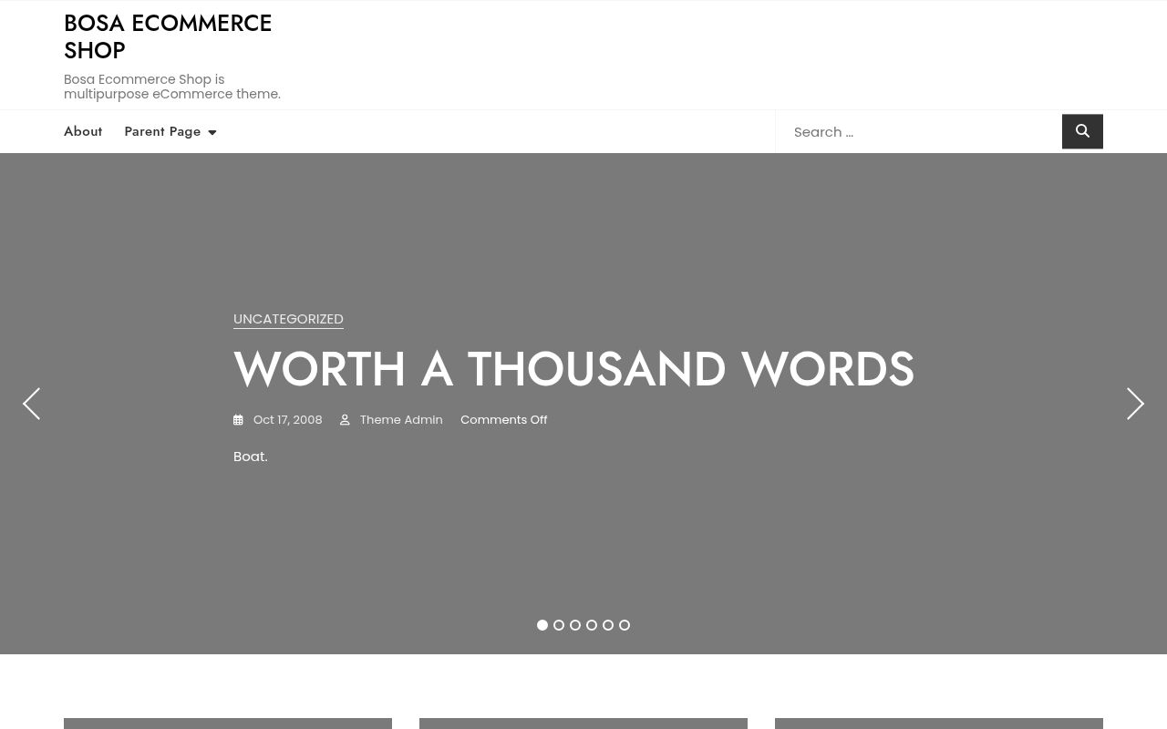 Десктоп — Bosa Ecommerce Shop