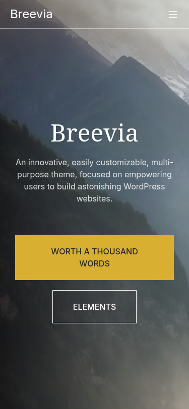 Мобильный вид — Breevia