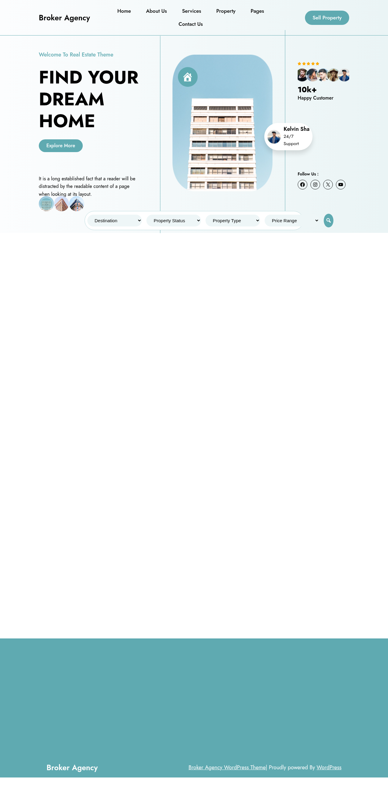 Десктоп (ниже) — Broker Agency