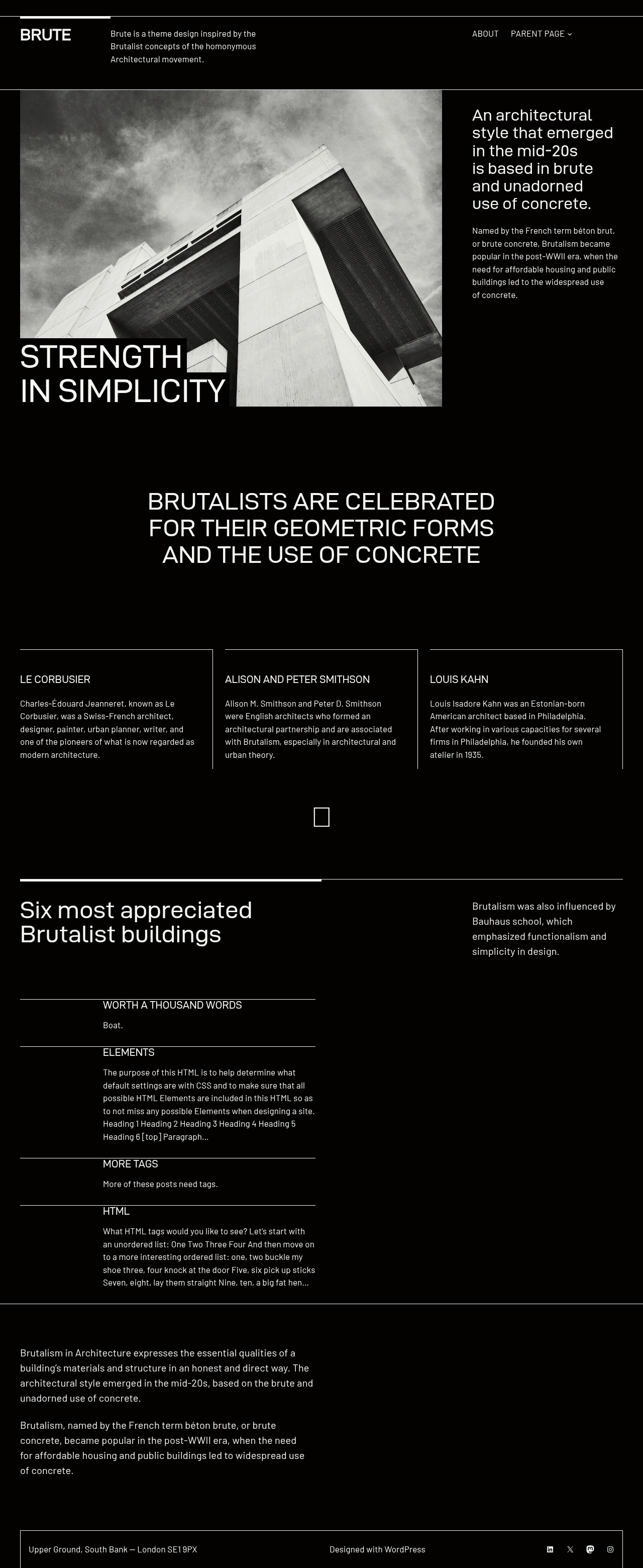 Десктоп (ниже) — Brute