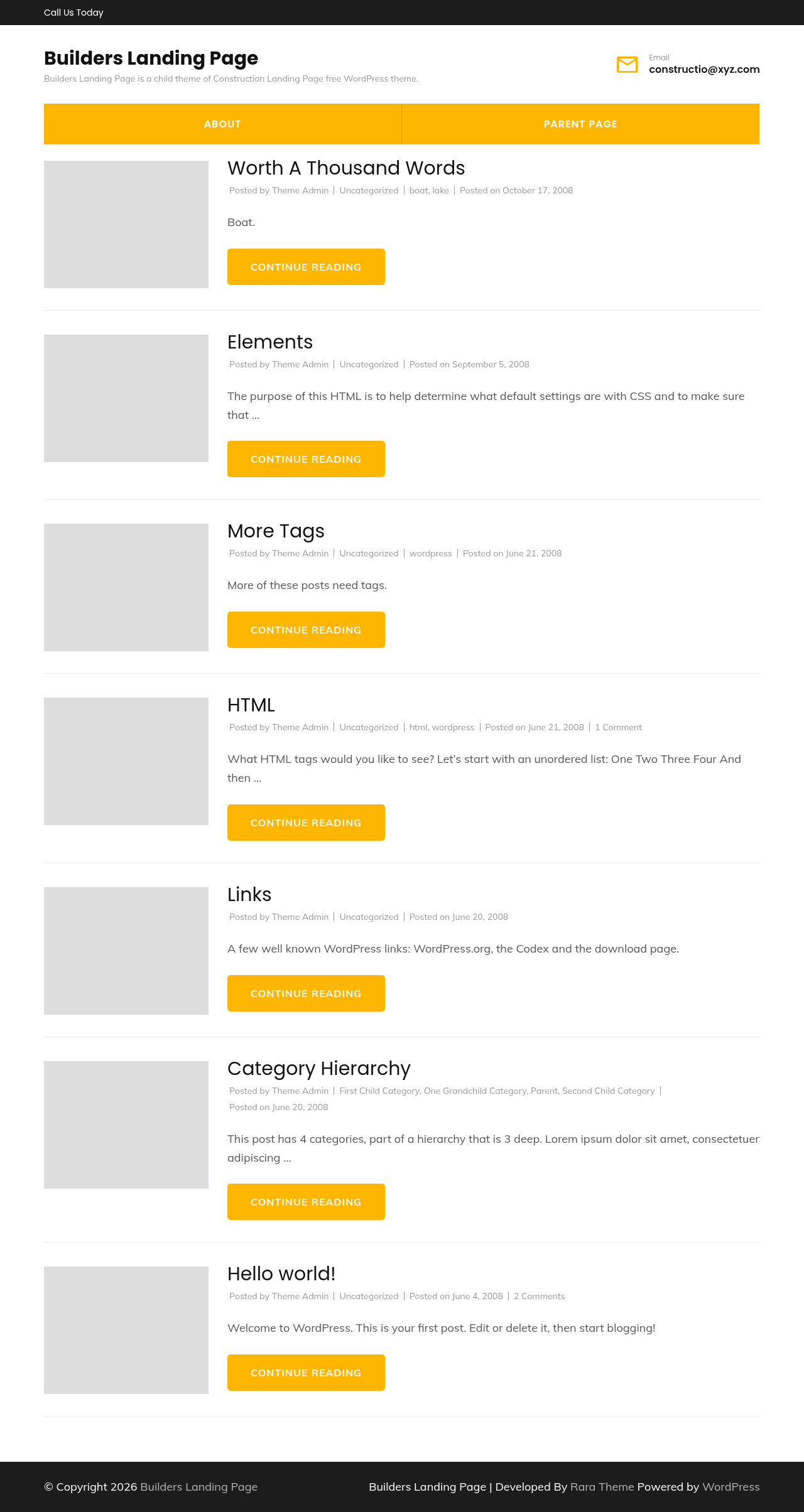 Десктоп (ниже) — Builders Landing Page