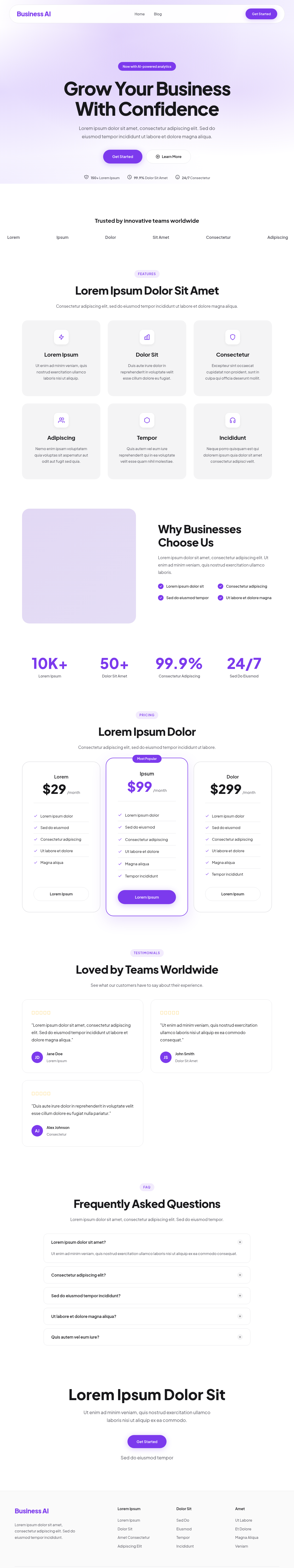 Десктоп (ниже) — Business AI