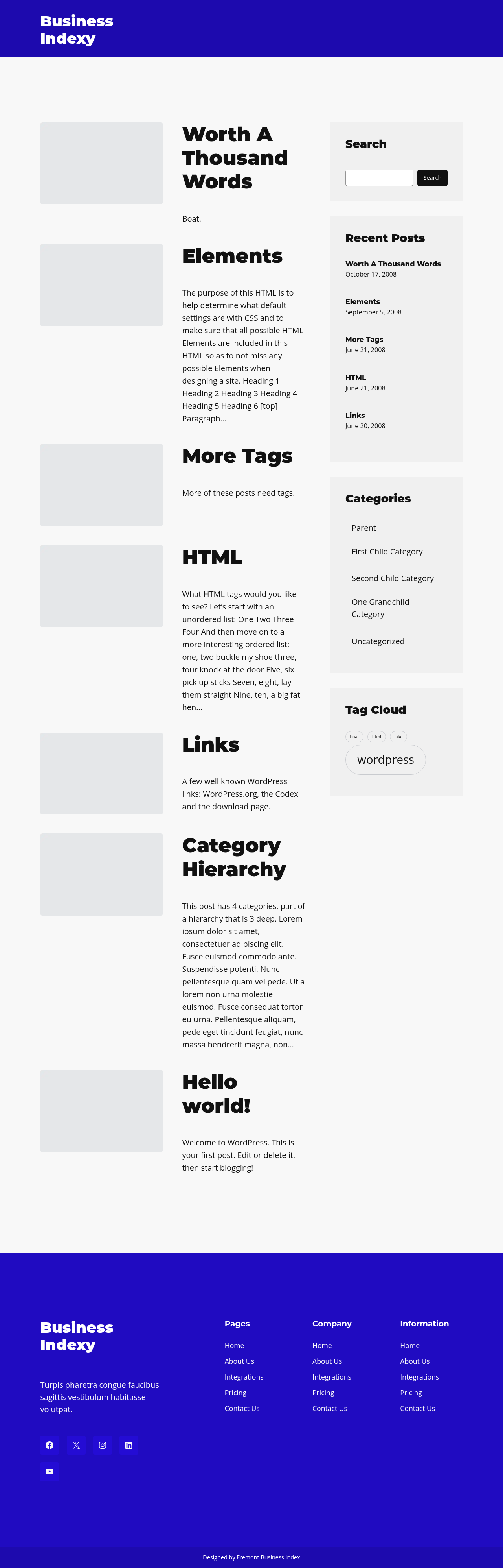 Десктоп (ниже) — Business Indexy