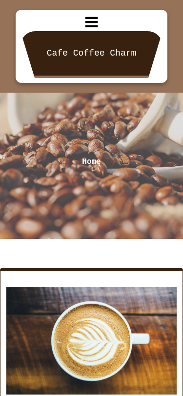 Мобильный вид — Cafe Coffee Charm
