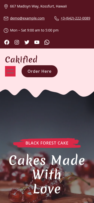 Мобильный вид — Cakified