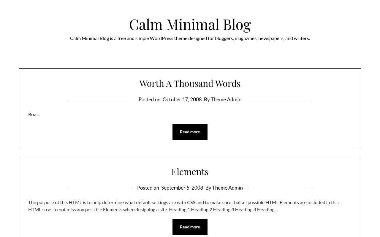 Десктоп — Calm Minimal Blog