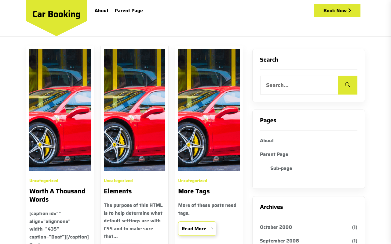 Десктоп — Car Booking