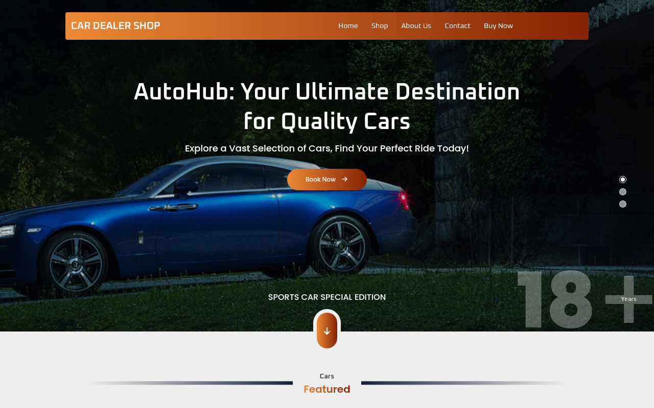 Десктоп — Car Dealer Shop