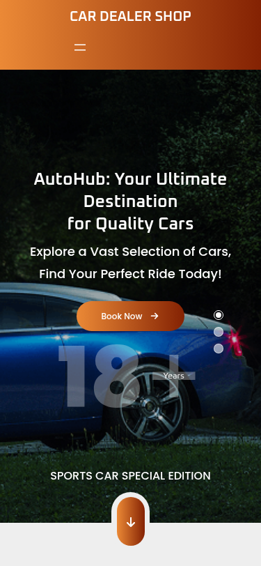 Мобильный вид — Car Dealer Shop