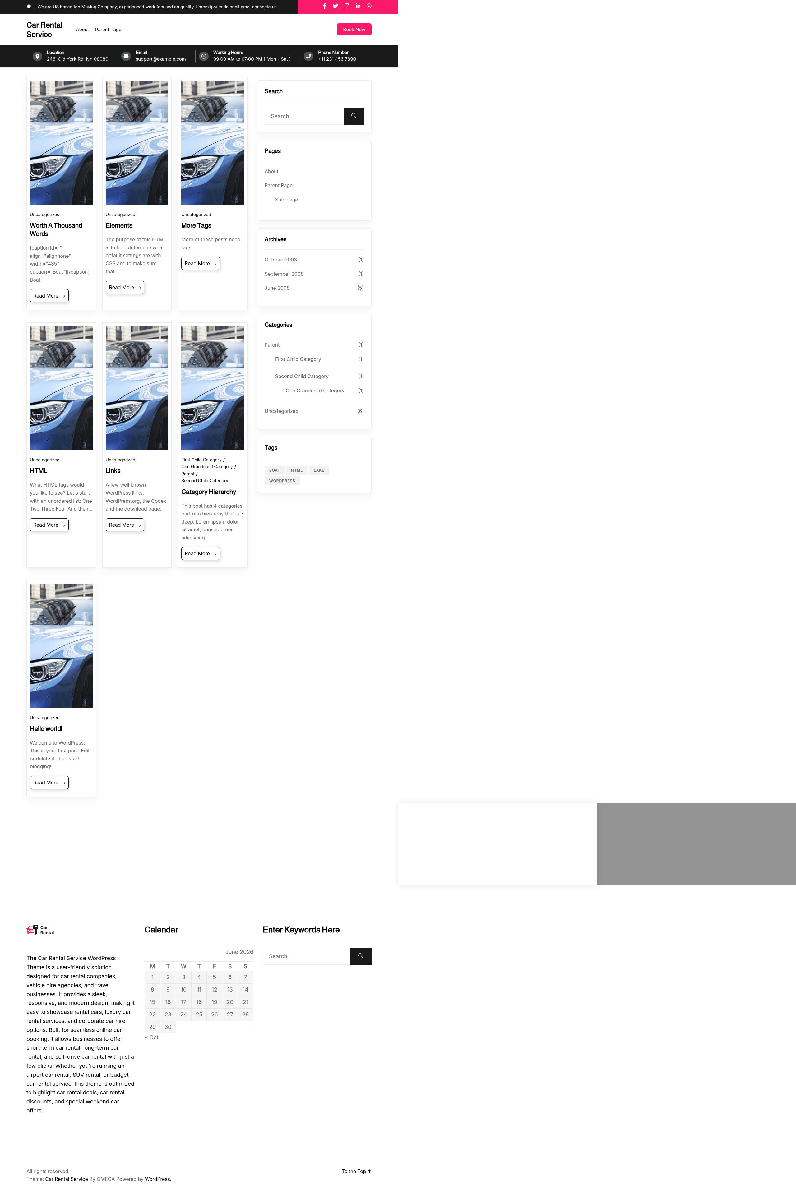 Десктоп (ниже) — Car Rental Service