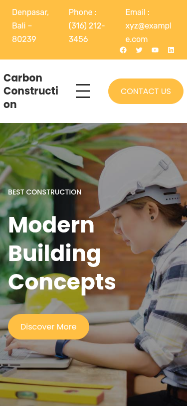 Мобильный вид — Carbon Construction