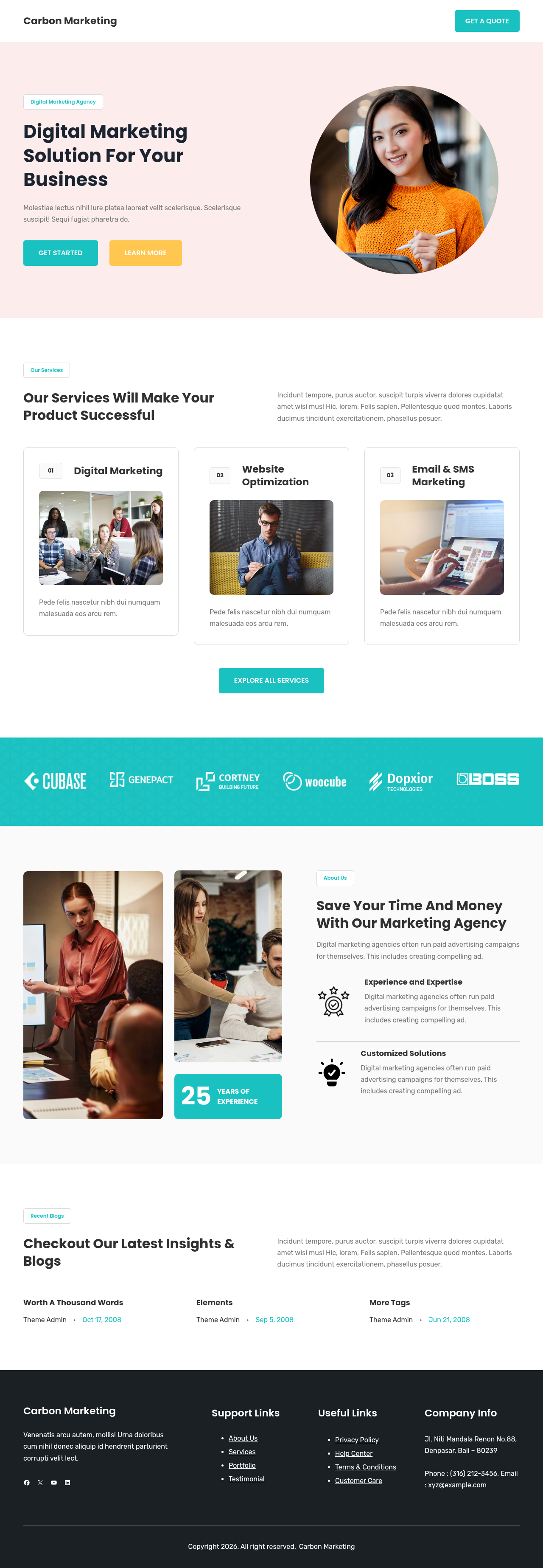 Десктоп (ниже) — Carbon Marketing