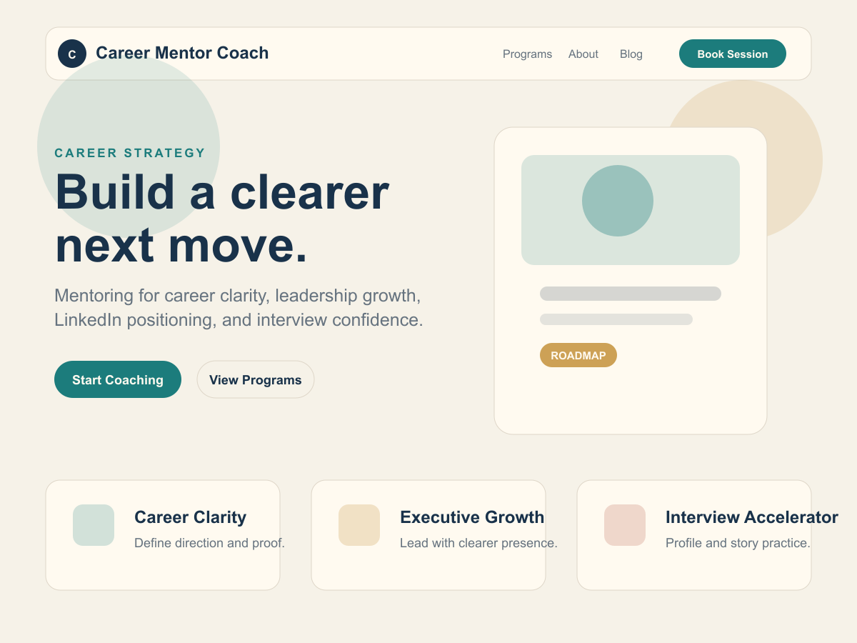 Career Mentor Coach