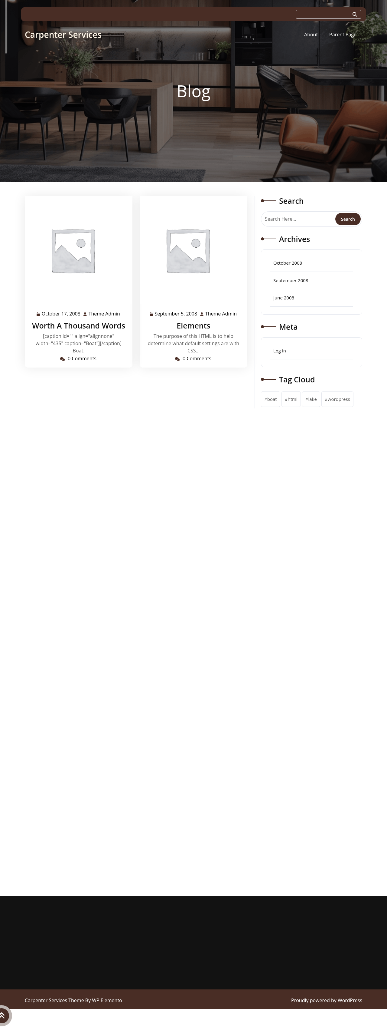 Десктоп (ниже) — Carpenter Services