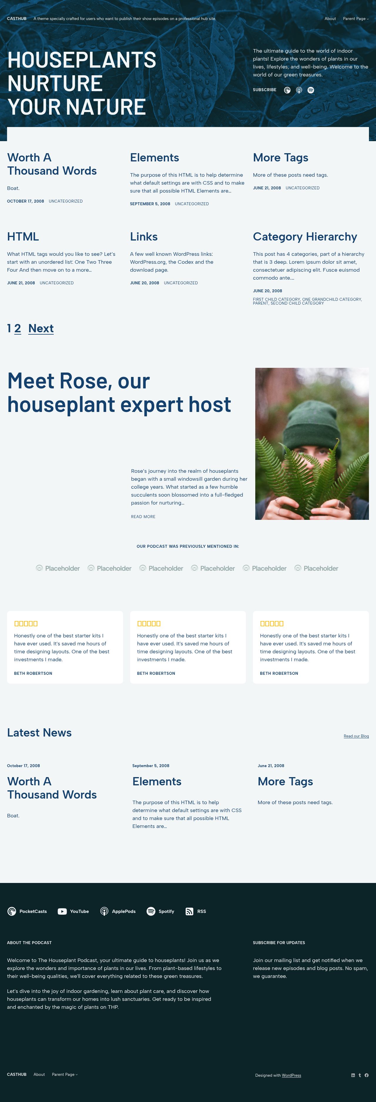 Десктоп (ниже) — Casthub