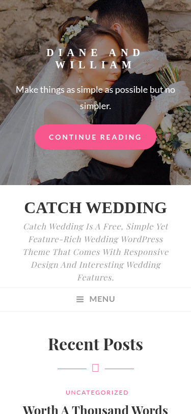 Мобильный вид — Catch Wedding