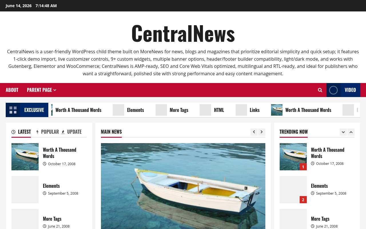 Десктоп — CentralNews