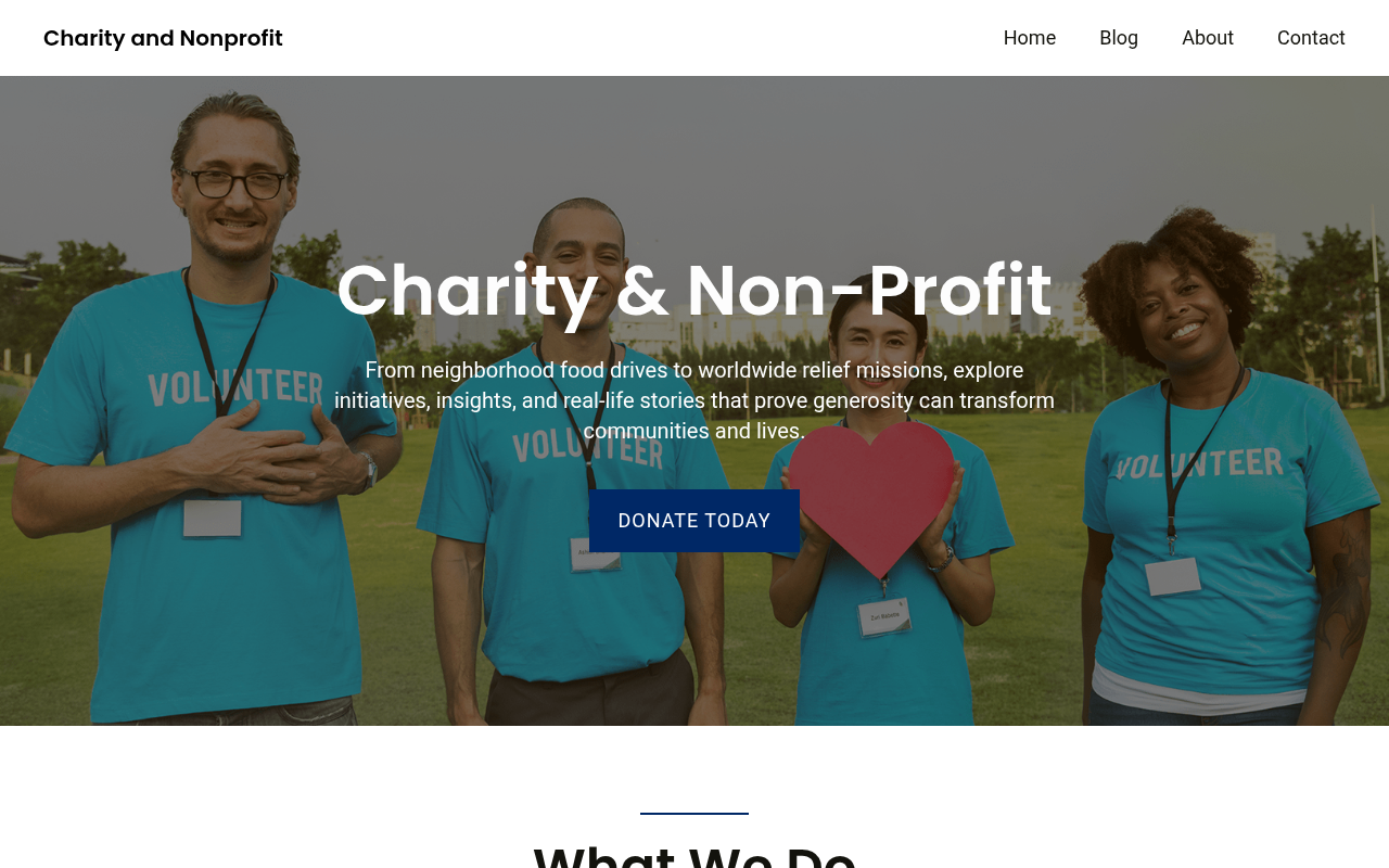 Десктоп — Charity and Nonprofit