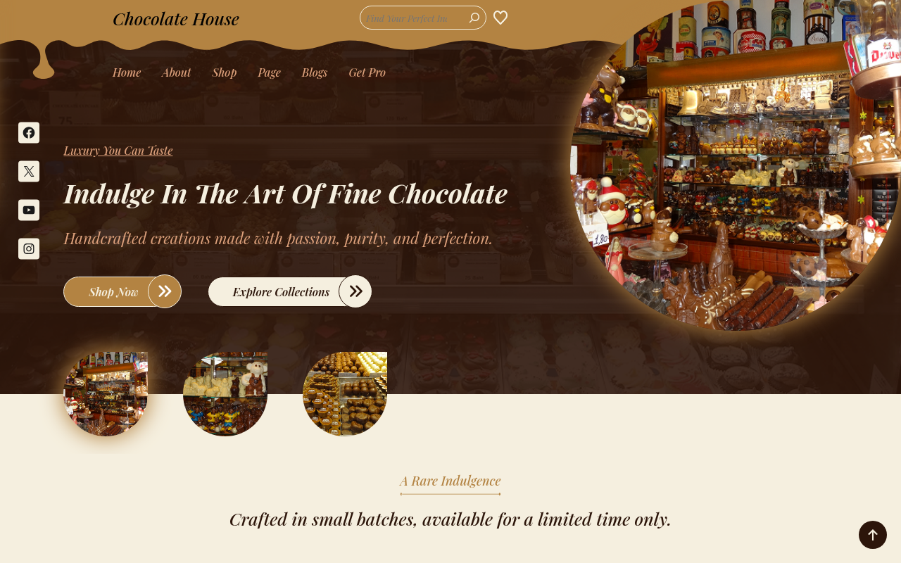 Десктоп — Chocolate House