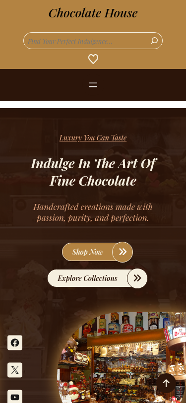 Мобильный вид — Chocolate House