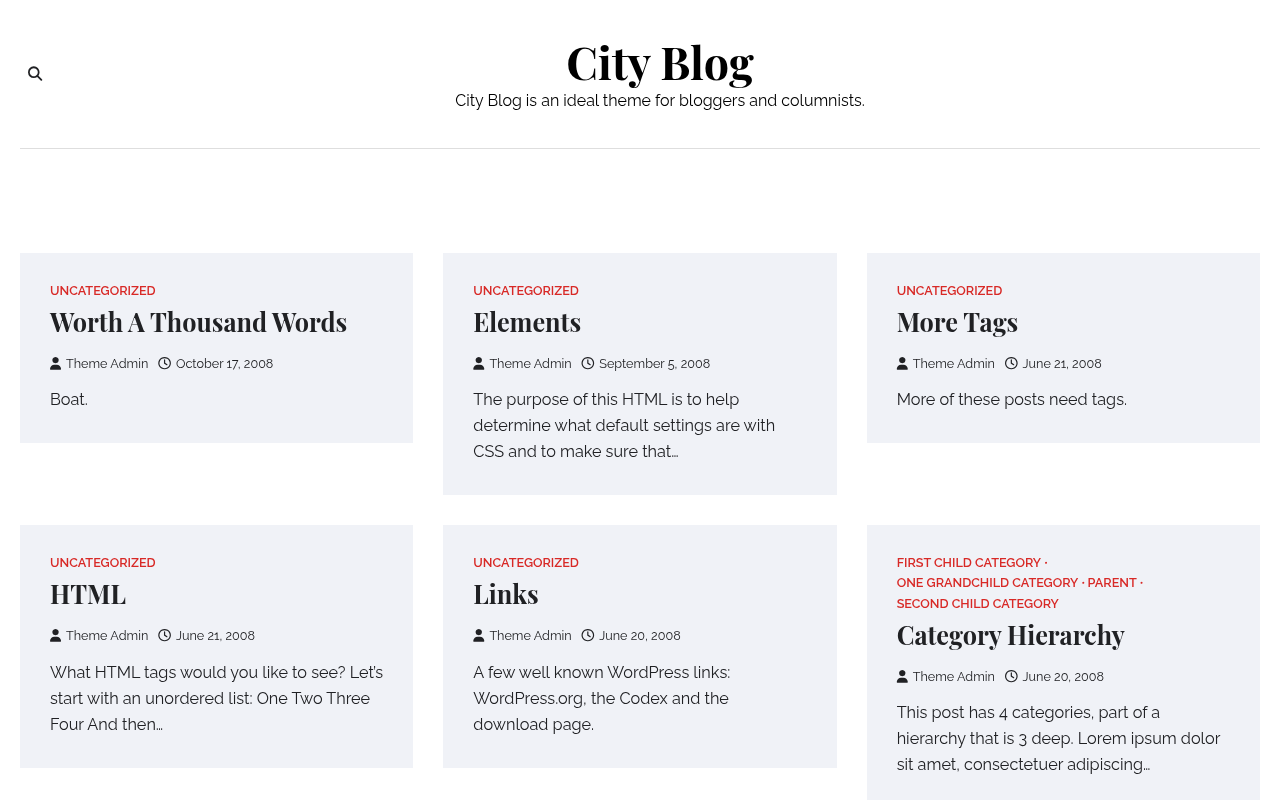 Десктоп — City Blog