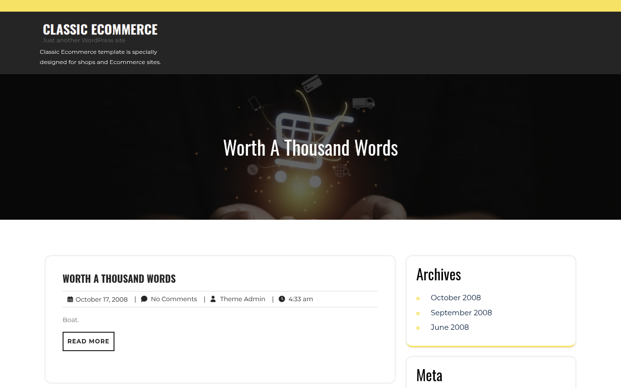 Десктоп — Classic Ecommerce