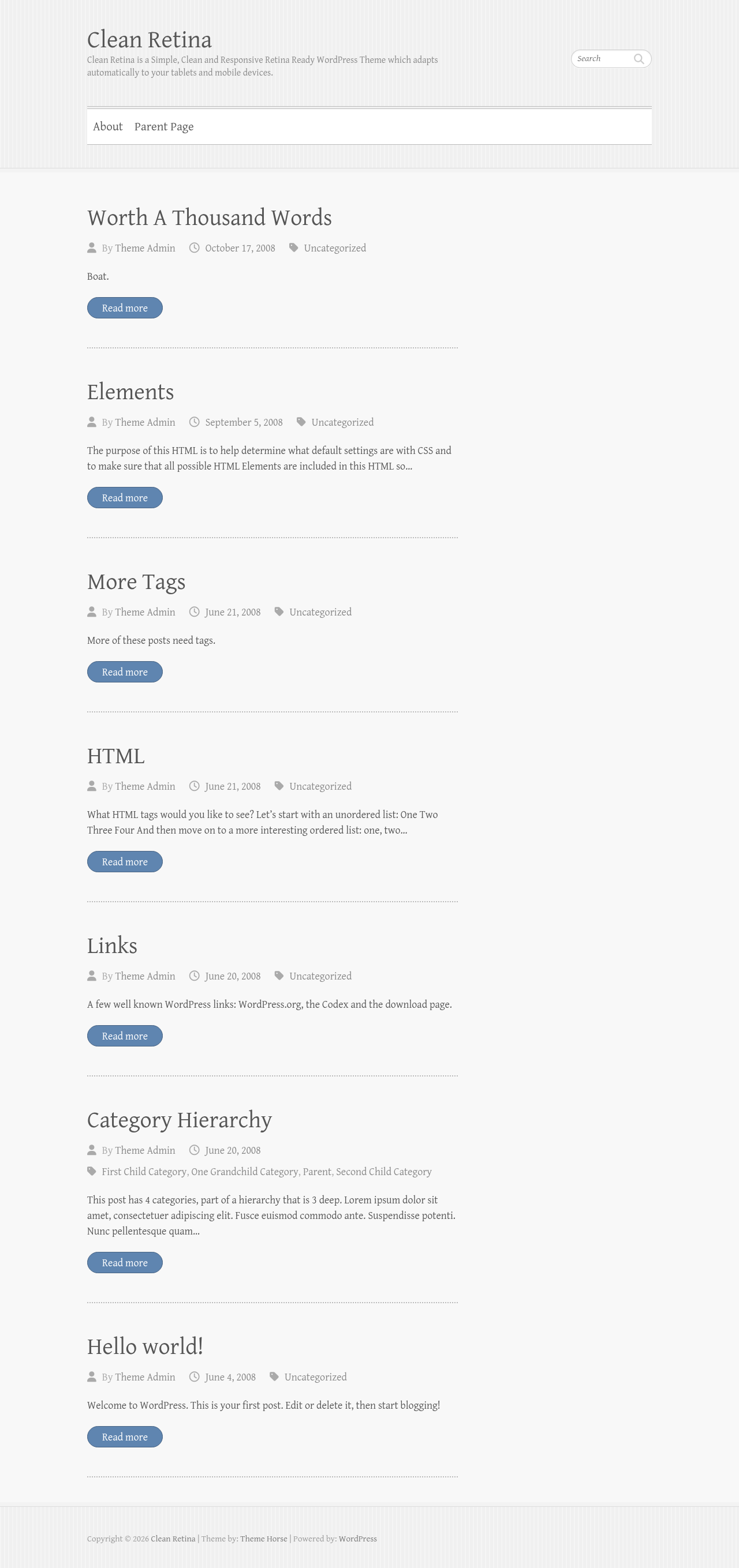 Десктоп (ниже) — Clean Retina