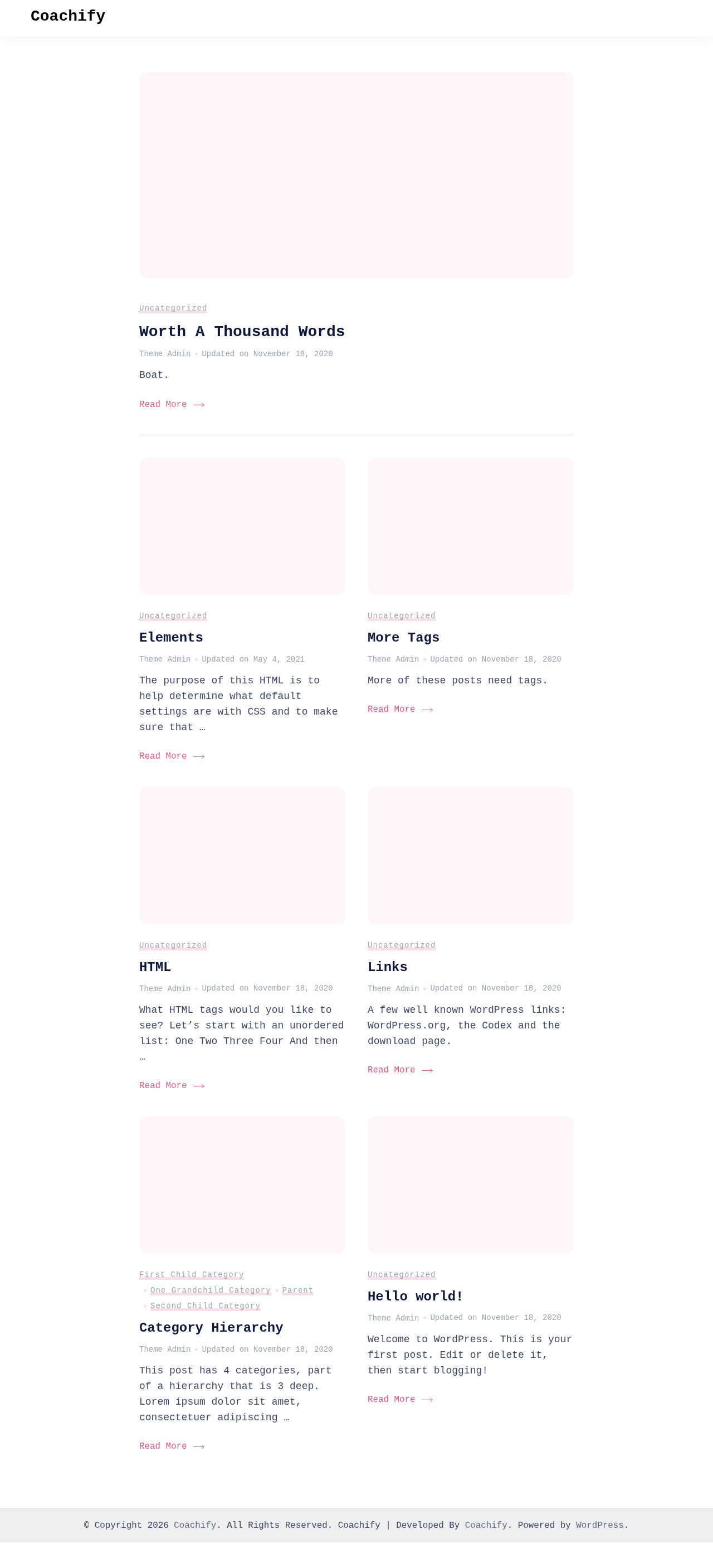 Десктоп (ниже) — Coachify