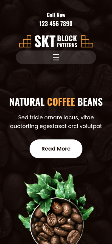 Мобильный вид — Coffee Block