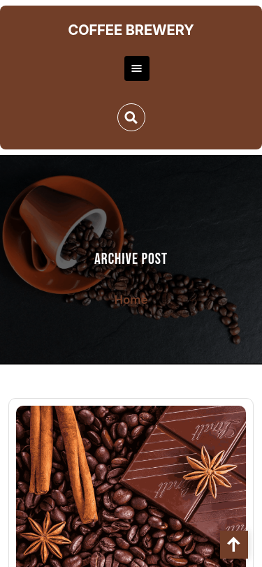 Мобильный вид — Coffee Brewery