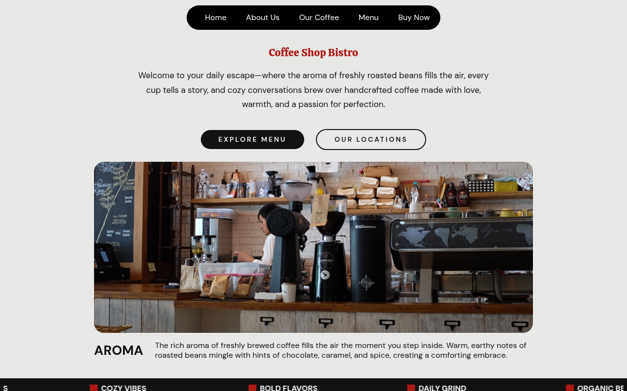 Десктоп — Coffee Shop Bistro
