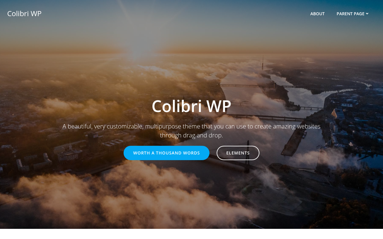 Десктоп — Colibri WP