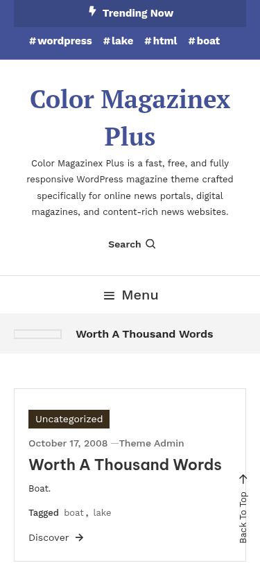 Мобильный вид — Color Magazinex Plus