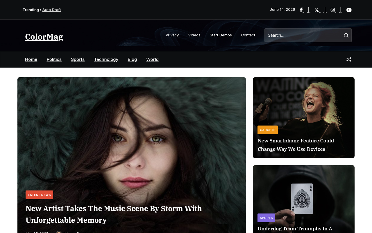 Десктоп — ColorMag