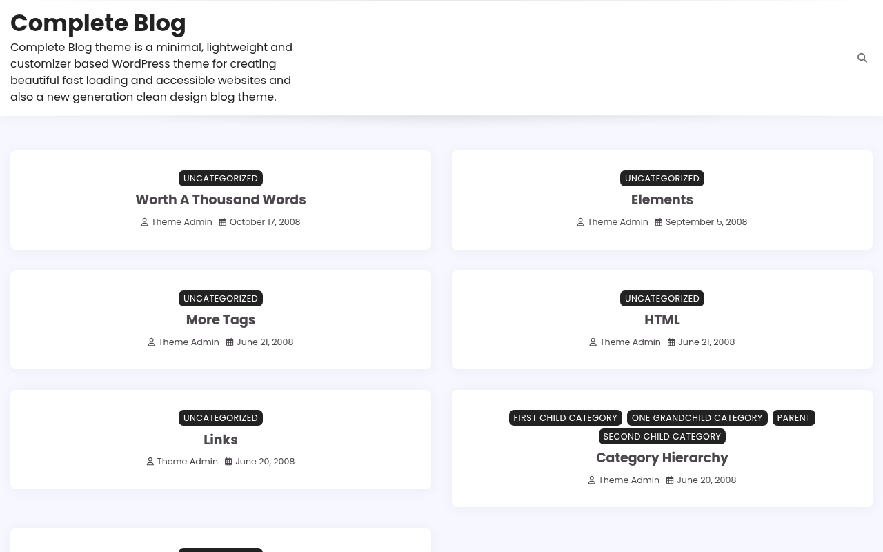 Десктоп — Complete Blog